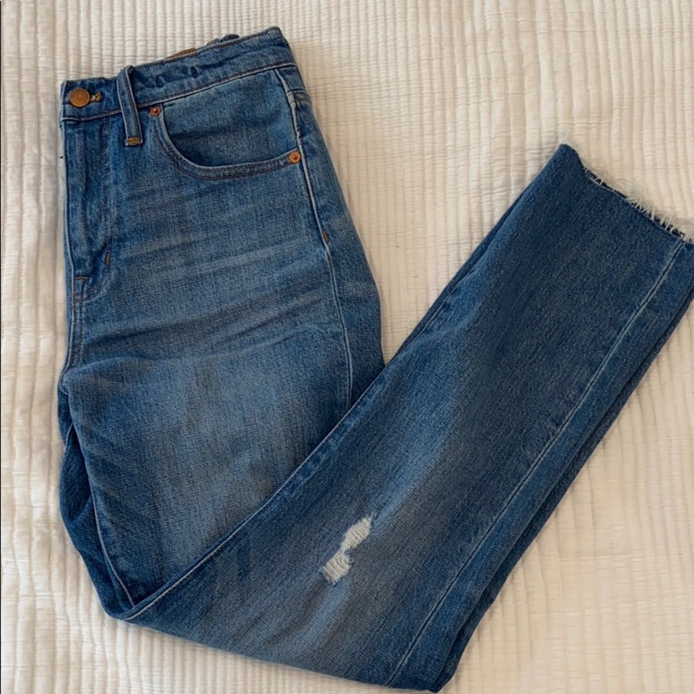 Madewell high rise slim crop boyjean, 26